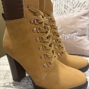 Just Fab Timberland Inspired Heeled boots